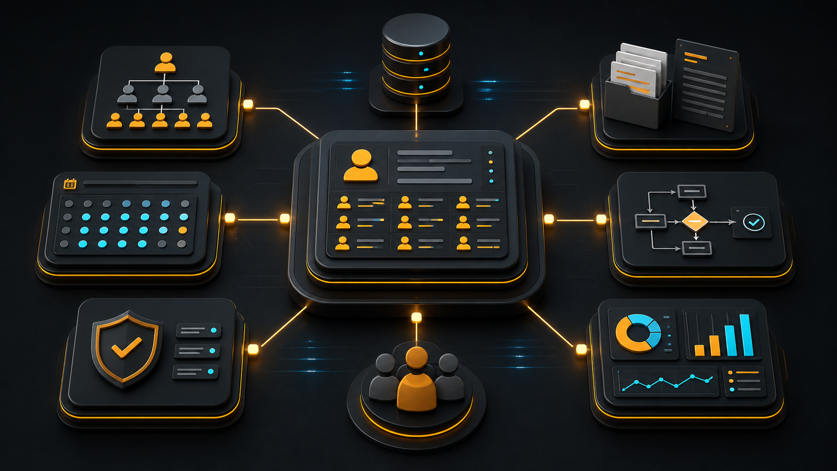 Employee management and HR operations modules